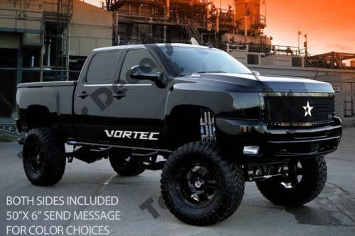 VORTEC Rocker panel door runner decal Fits: ALL CHEVROLET GMC 4 DOOR TRUCKS