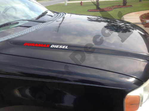 DURAMAX DIESEL Hood Vinyl Decals fits Chevrolet Silverado GMC Sierra 2500 3500 HD