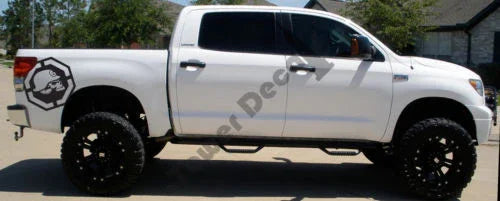 Skulls (2) 22" X 22" Window Bed Decals Fits: F150 F250 Tundra Ram Silverado GMC
