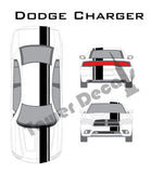 3-9" Single Rally Racing Pin Stripe Cast Vinyl Decal Fits Dodge Charger
