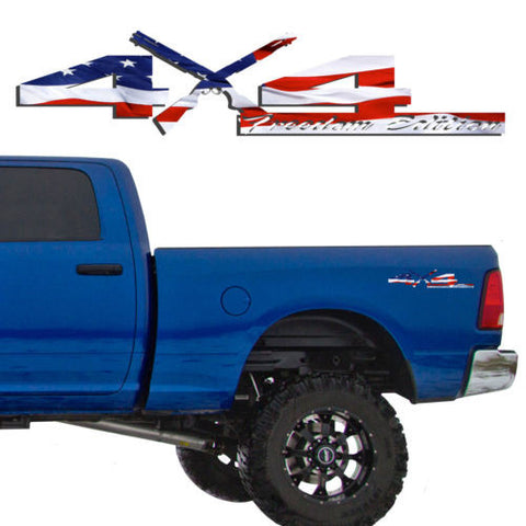 4X4 Freedom Edition Shotgun Vinyl Decal Fit Dodge Truck 2006-2016 1500 2500 3500