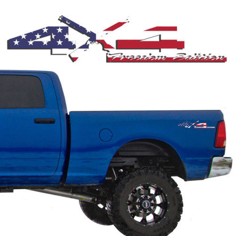 4X4 Freedom Edition Shotgun Vinyl Decal Fit Dodge Truck 2006-2016 1500 2500 3500