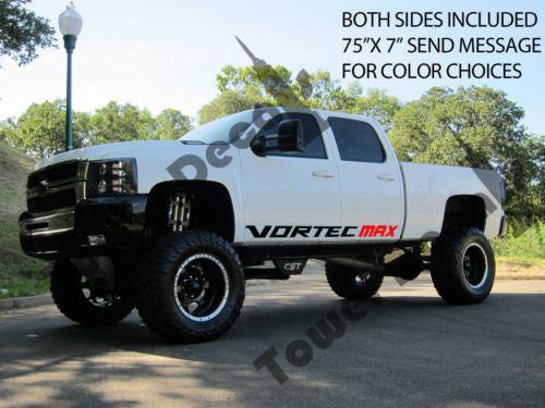 VORTEC MAX rocker panel door runner decals Chevrolet Silverado GMC Sierra