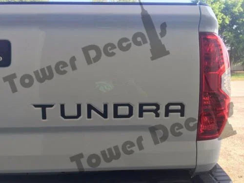 Vinyl Inlays for Stamped Tailgate fit Toyota Tundra 2014 2015 2016-Message Color