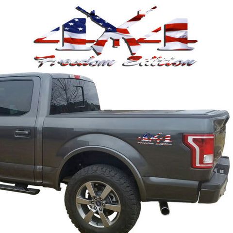 4X4 Freedom Edition AR 15 Vinyl Decal Jeep Nissan GMC Chevrolet Toyota