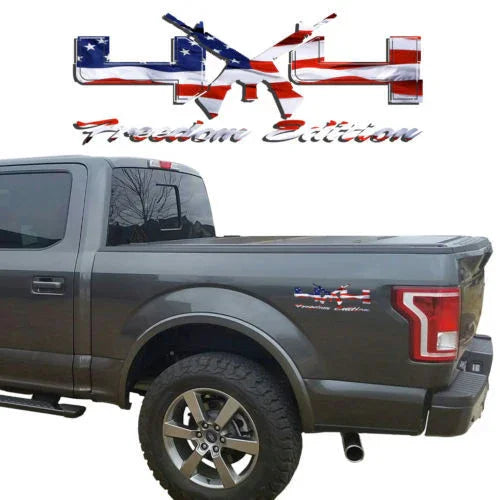 4X4 Freedom Edition AR15 Vinyl Decals Fits Ford Trucks 2008-2016 F150 F250 F350
