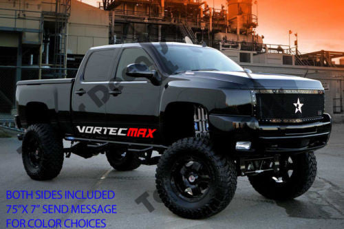 VORTEC MAX rocker panel door runner decals Chevrolet Silverado GMC Sierra