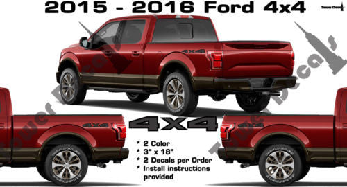 4x4 VINYL TRUCK DECAL MULTI COLOR FOR SUPERDUTY FORD F150 F250 F350 F450