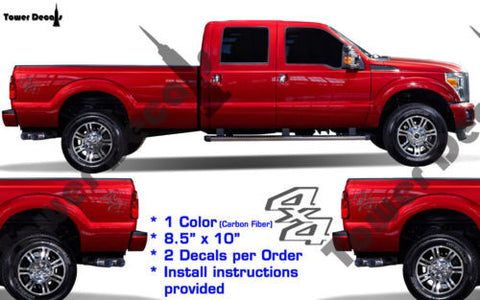 4X4 VINYL DECAL FITS FORD TRUCKS 2008-2016 F250 F350 SUPER DUTY TRUCK BED SIDE