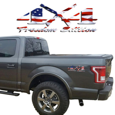 4X4 Freedom Edition Shotgun Vinyl Decal Jeep Nissan GMC Chevrolet Toyota