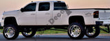 4X4 MOUNTAIN RANGE OUTLINED VINYL DECALS FITS:CHEVY GMC DODGE FORD NISSAN TOYOTA