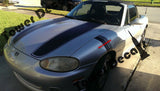 Mazda Miata 1998-2001 Gen 2 Convertible Hood Spears Vinyl Racing Stripe 8-pieces