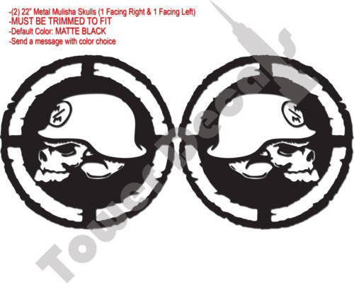Window Bed Vinyl Decals Skulls 22" Fits: F150 F250 Ram Silverado GMC