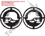 Window Bed Vinyl Decals Skulls 22" Fits: F150 F250 Ram Silverado GMC