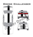 3-9" Single Rally Racing Pin Stripe Cast Vinyl Decal Fits Dodge Challenger