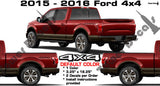 FORD 4x4 BED SIDE VINYL DECAL STICKER FOR F150 F250 F350 F450 SUPERDUTY