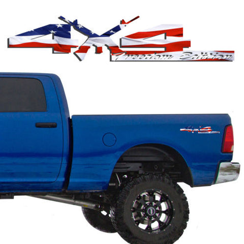 4X4 Freedom Edition AR15 Vinyl Decals Fits Dodge Trucks 2006-2016 1500 2500 3500