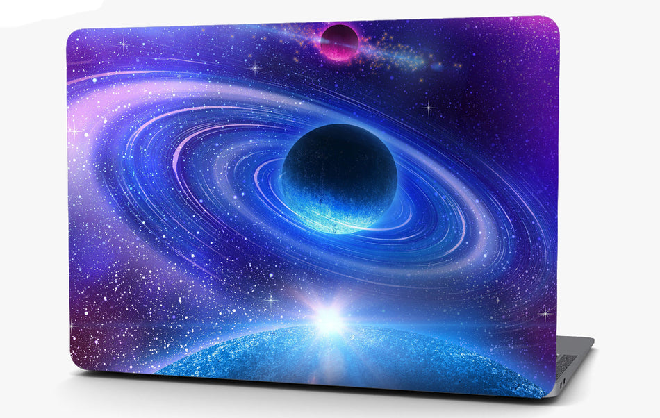 Rings in Space Vinyl Laptop Computer Skin Sticker Decal Wrap Macbook Various Sizes