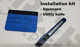 Universal Thin Blue Line American Flag Window Tint Perforated Vinyl Fits: Jeep 2/4 Door Hard Top