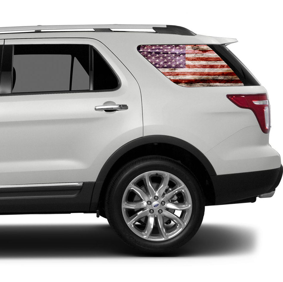 perforated window decals for cars and trucks