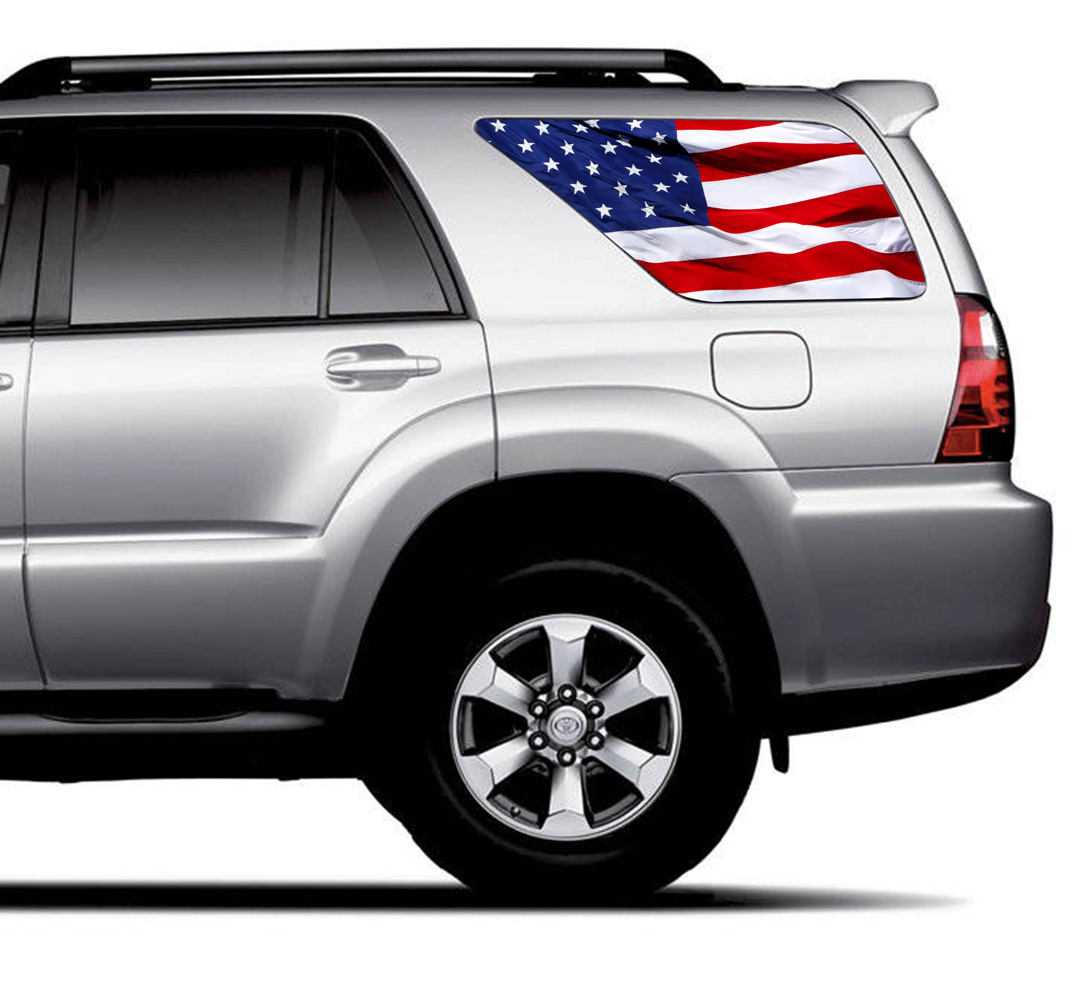 perforated window decals for cars and trucks