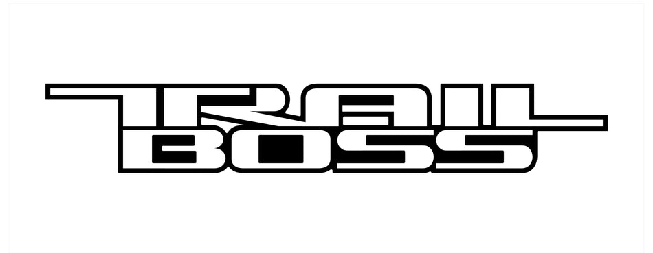 Trail Boss 1 color Vinyl Decal for Truck Bed Fits: GMC Chevrolet Silverado