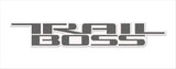 Trail Boss 2 color Vinyl Decal for Truck Bed Fits: GMC Chevrolet Silverado