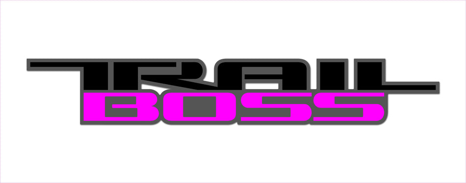 Trail Boss 3 color Vinyl Decal for Truck Bed Fits: GMC Chevrolet Silverado
