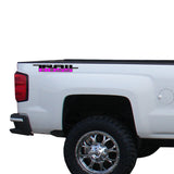 Trail Boss 3 color Vinyl Decal for Truck Bed Fits: GMC Chevrolet Silverado