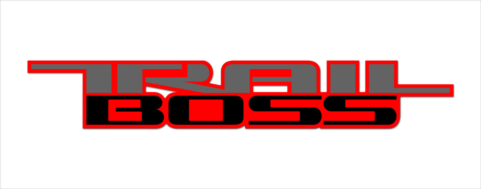 Trail Boss 3 color Vinyl Decal for Truck Bed Fits: GMC Chevrolet Silverado