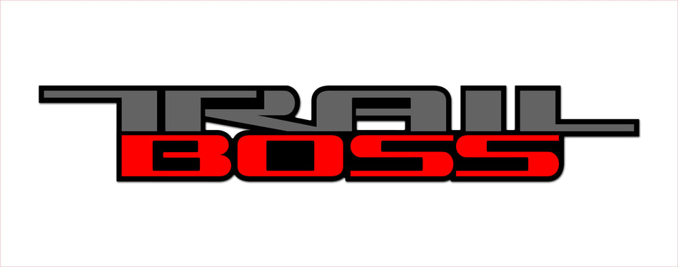 Trail Boss 3 color Vinyl Decal for Truck Bed Fits: GMC Chevrolet Silverado