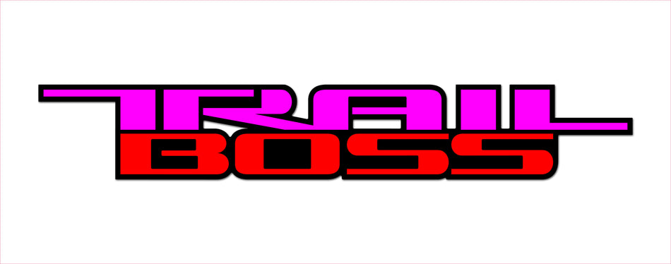 Trail Boss 3 color Vinyl Decal for Truck Bed Fits: GMC Chevrolet Silverado