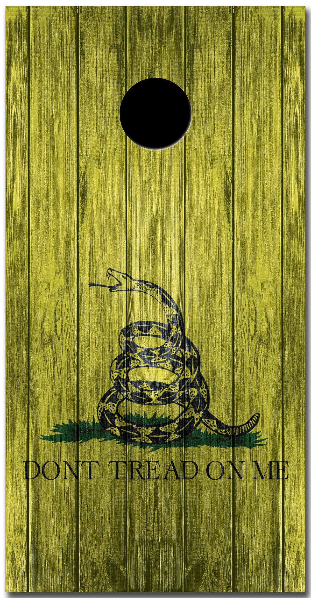 Don't Tread on Me Custom Cornhole Vinyl Wrap