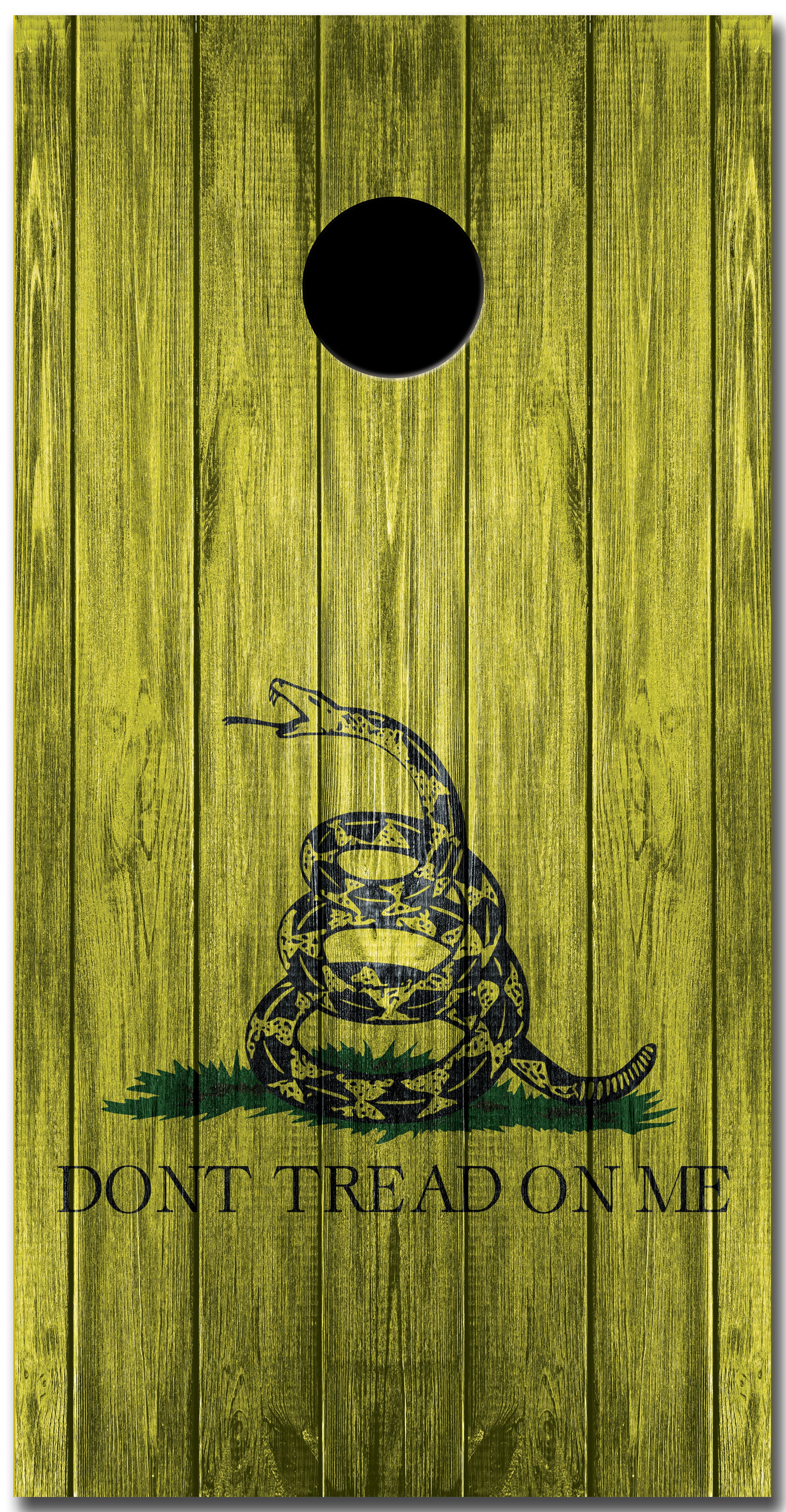Don't Tread on Me Custom Cornhole Vinyl Wrap