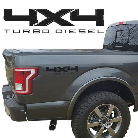 4X4 TURBO DIESEL BEDSIDE VINYL DECAL FORD TRUCKS 2008-2017 F250 F350 SUPER DUTY 0008