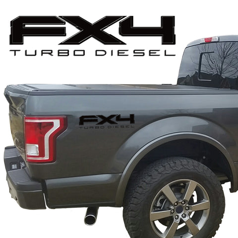 FX4 TURBO DIESEL VINYL DECALS FIT FORD TRUCK 2008-2017 F150 F250 F350 SUPER DUTY