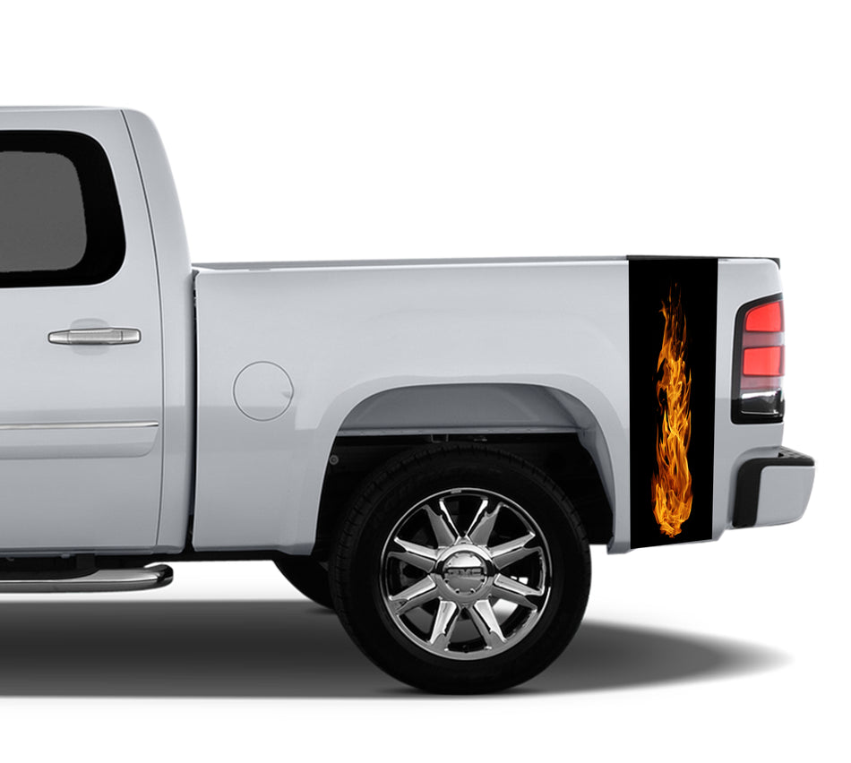 Flames Universal Pin Stripe Bed stripe Vinyl Decal