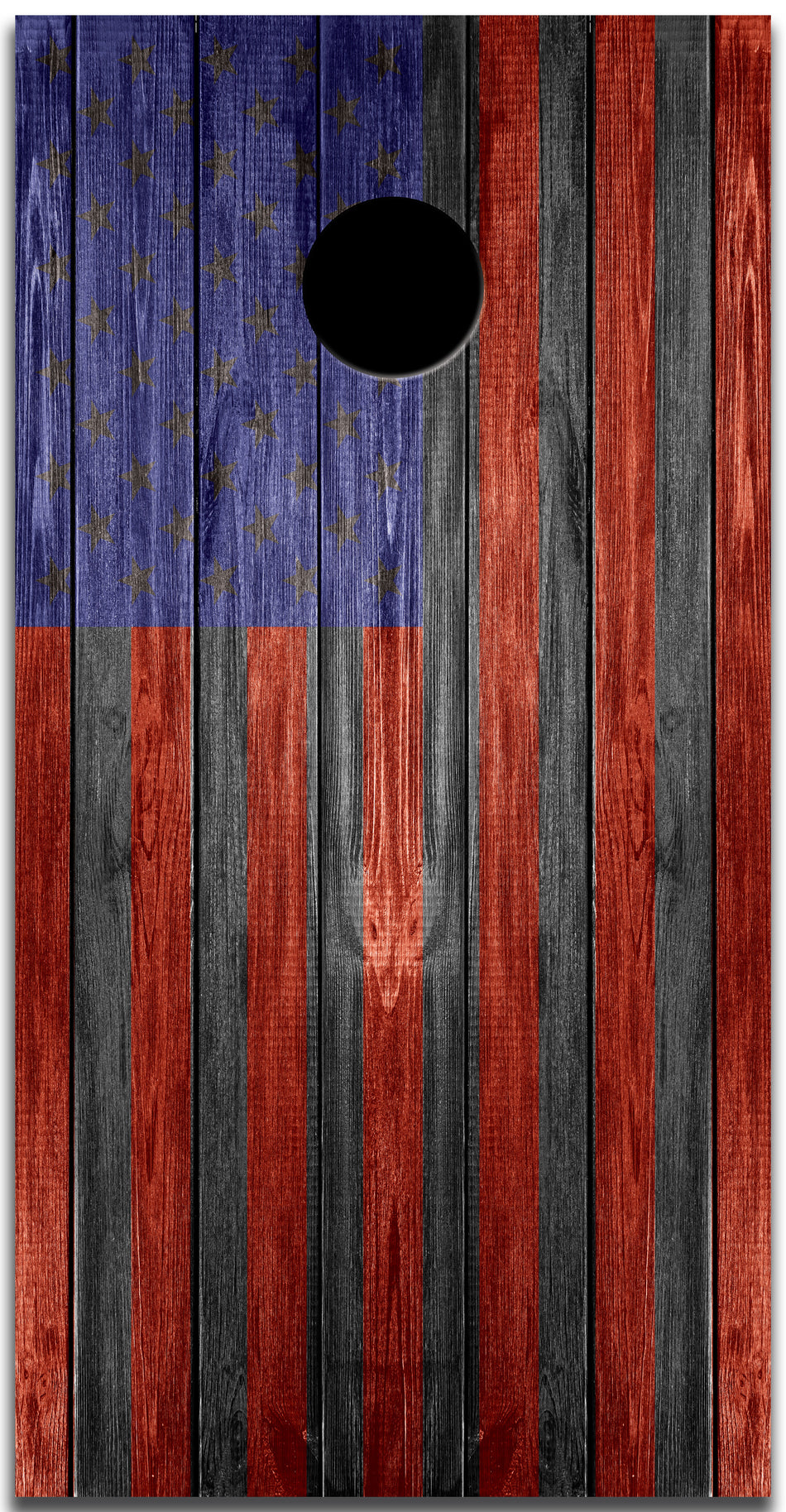 2x American Flag Distressed Wood Cornhole Board Bag Toss Vinyl Wrap Set- Universal Fit Oracal 3M