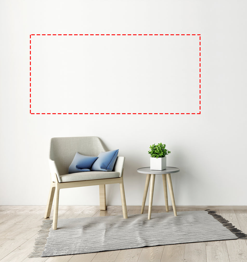 Custom Interior Wall Decal Up To 72 x 46 Inches