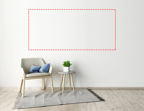 Custom Interior Wall Decal Up To 96 x 46 Inches