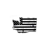 Washington Distressed Subdued US Flag Thin Blue Line/Thin Red Line/Thin Green Line Sticker. Support Police/Firefighters/Military