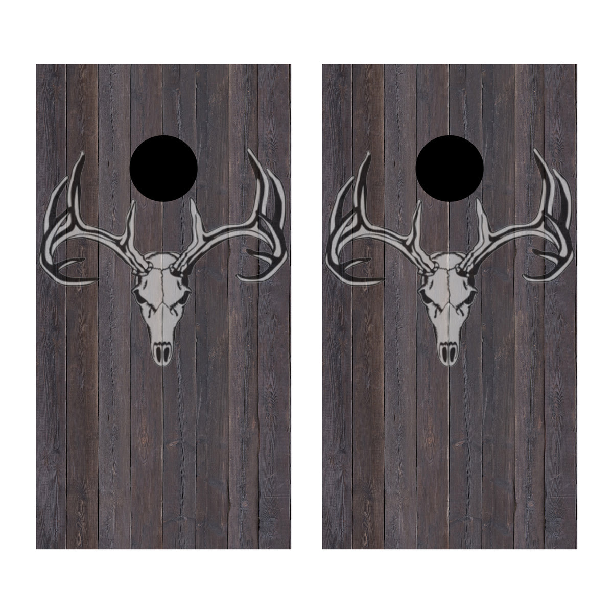 Deer Skull Custom Vinyl Cornhole Wrap