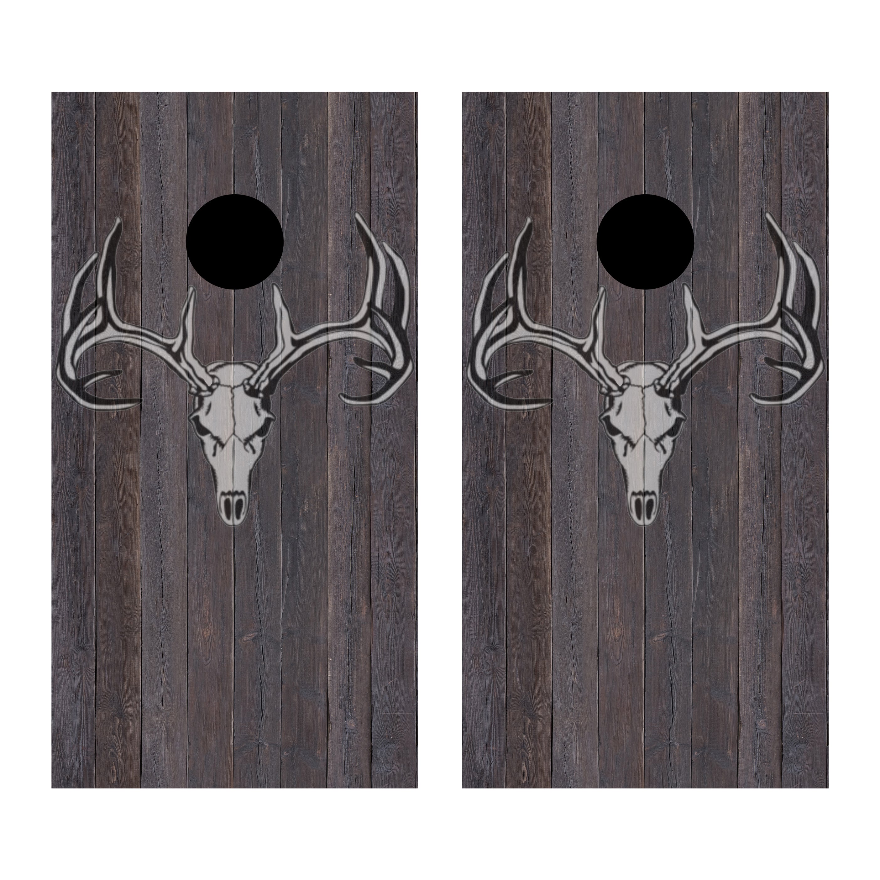 Deer Skull Custom Vinyl Cornhole Wrap