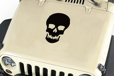 Skull Hood Body Vinyl Decal Sticker (20) fits: Jeep Wrangler JK TJ YJ